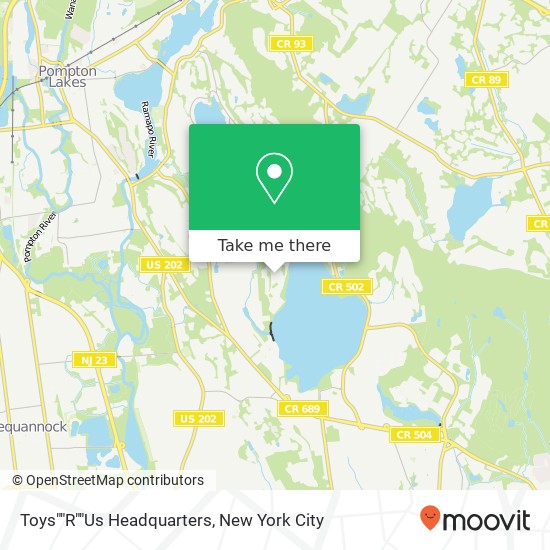 Toys""R""Us Headquarters map