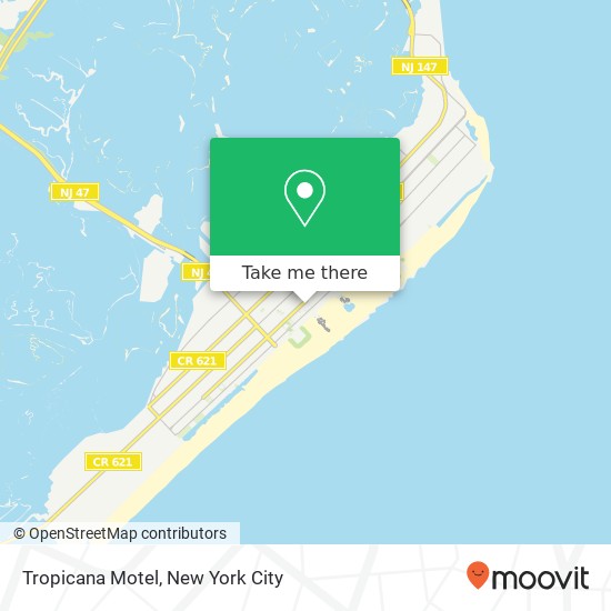 Tropicana Motel map