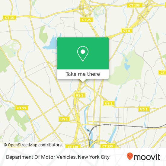 Department Of Motor Vehicles map