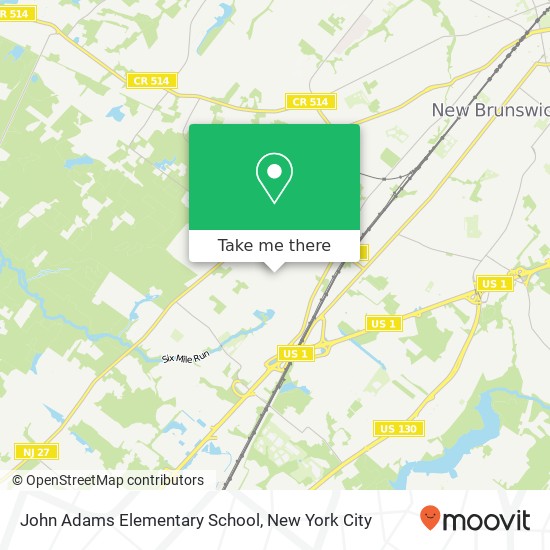 John Adams Elementary School map