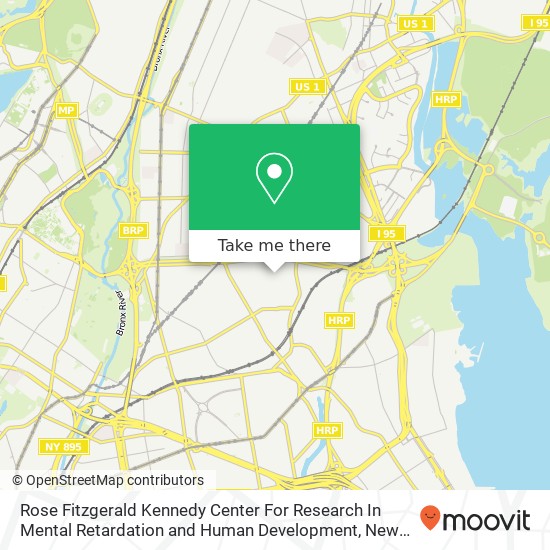 Rose Fitzgerald Kennedy Center For Research In Mental Retardation and Human Development map