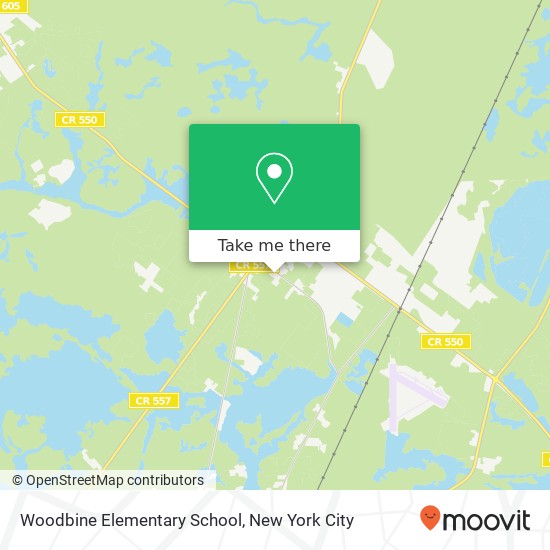 Woodbine Elementary School map