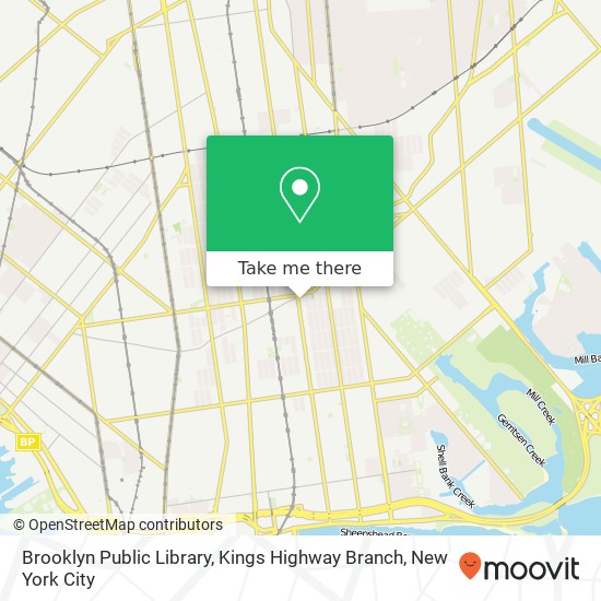 Brooklyn Public Library, Kings Highway Branch map