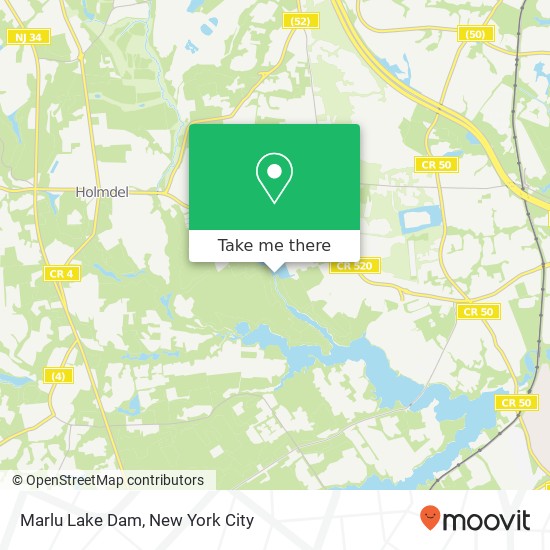 Marlu Lake Dam map