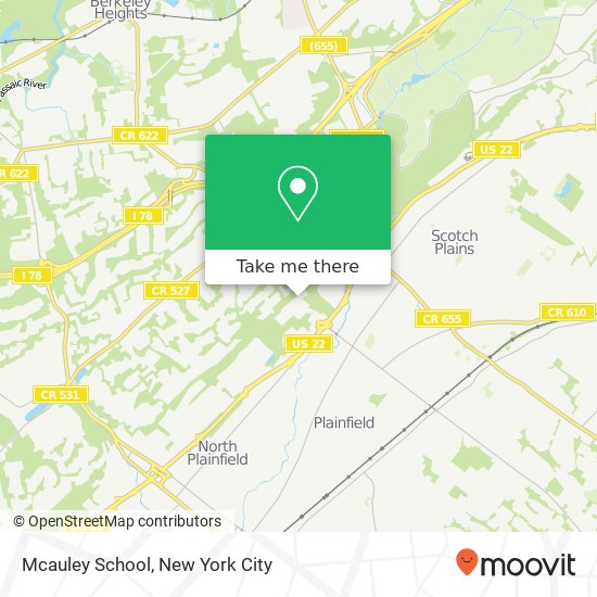 Mcauley School map