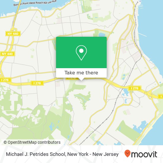 Michael J. Petrides School map