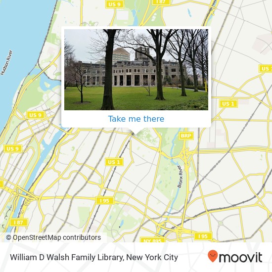Mapa de William D Walsh Family Library