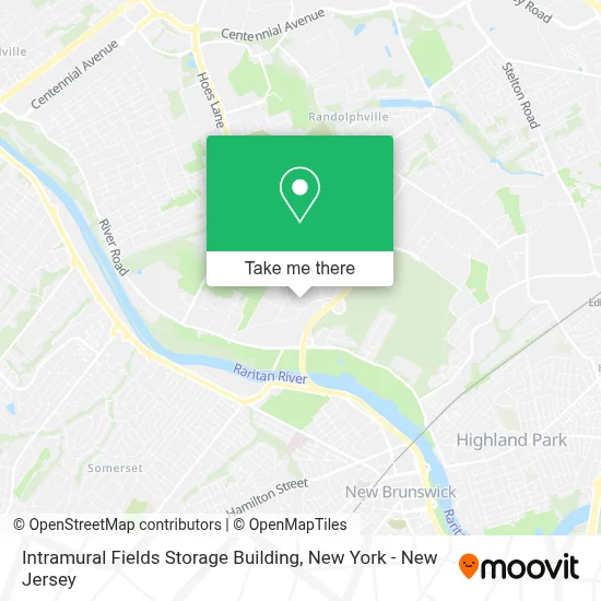 Intramural Fields Storage Building map