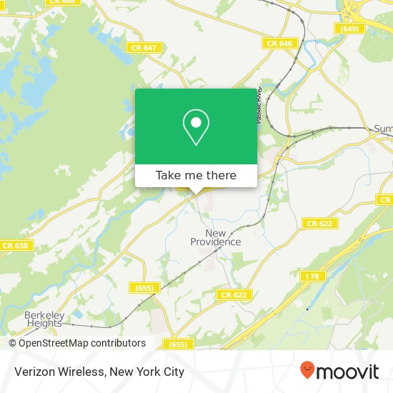 Mapa de Verizon Wireless