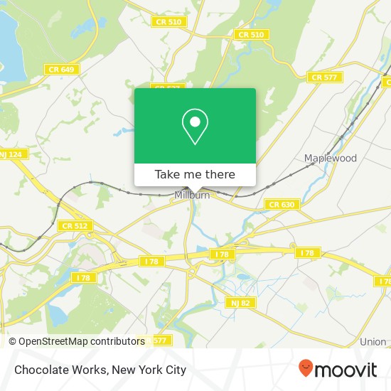 Chocolate Works map