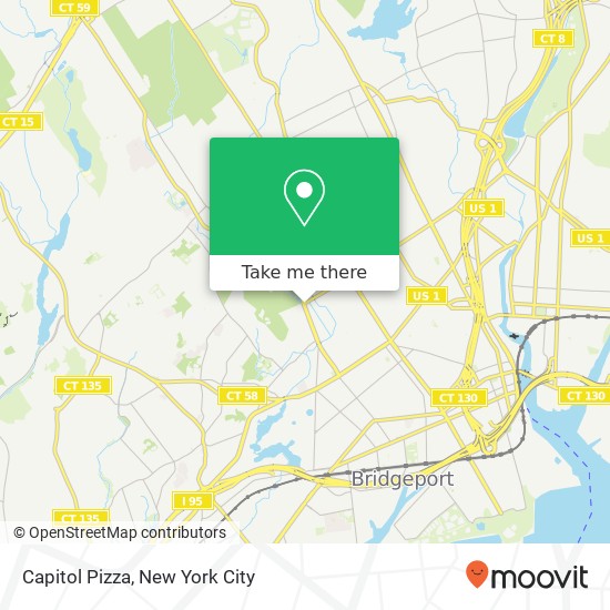 Capitol Pizza map