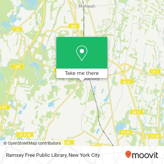 Mapa de Ramsey Free Public Library