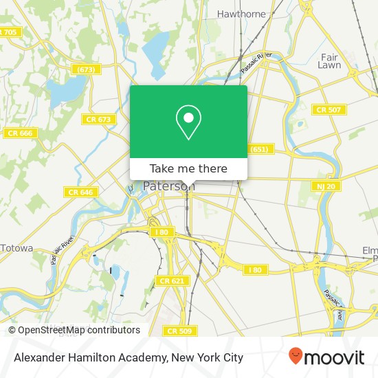 Mapa de Alexander Hamilton Academy