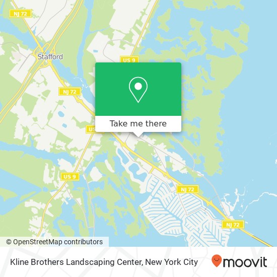 Kline Brothers Landscaping Center map