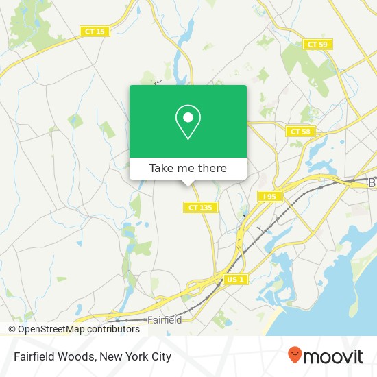 Fairfield Woods map