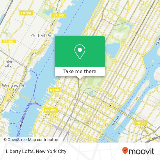 Liberty Lofts map