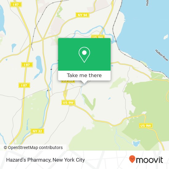 Hazard's Pharmacy map