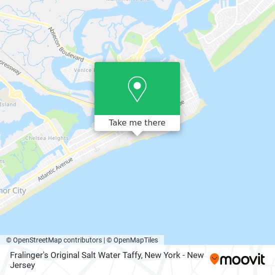 Mapa de Fralinger's Original Salt Water Taffy