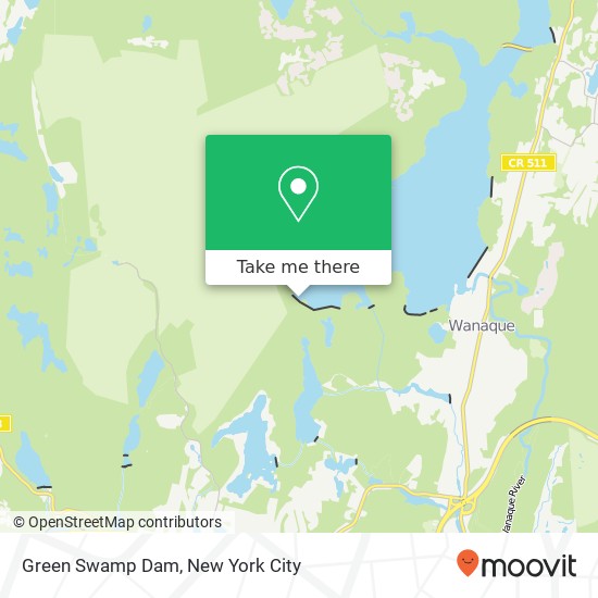 Green Swamp Dam map