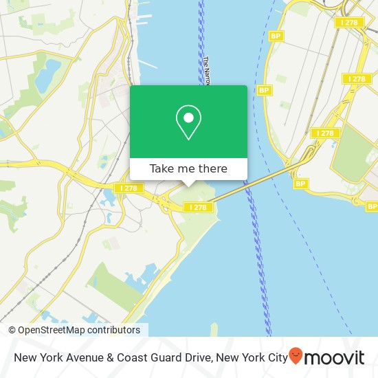 New York Avenue & Coast Guard Drive map