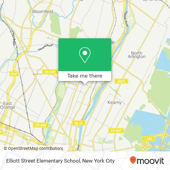 Mapa de Elliott Street Elementary School