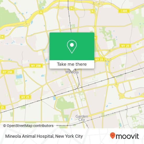 Mapa de Mineola Animal Hospital