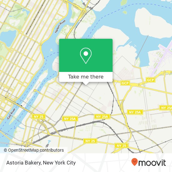 Astoria Bakery map