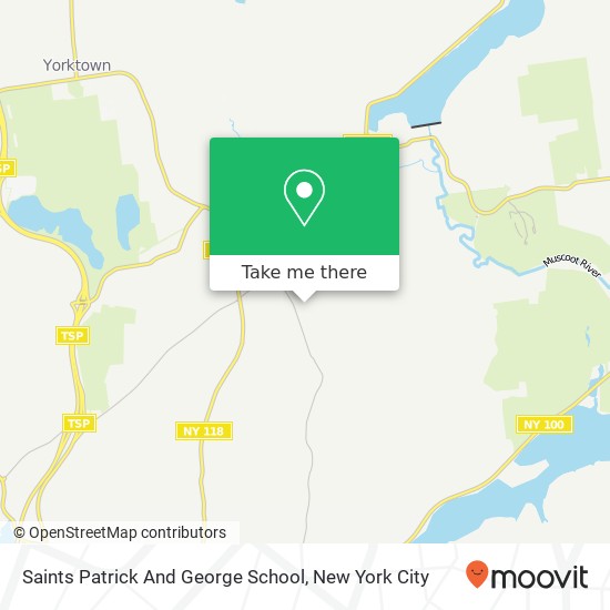 Saints Patrick And George School map