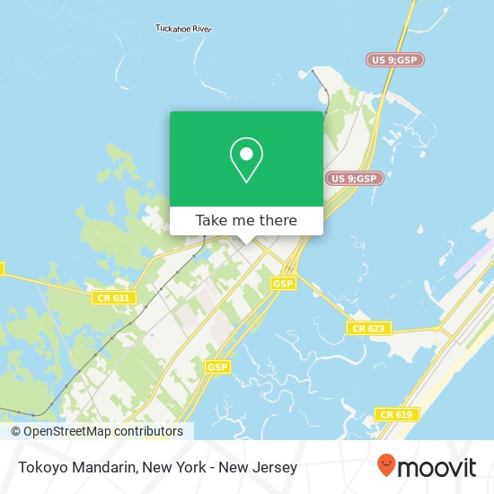 Tokoyo Mandarin map
