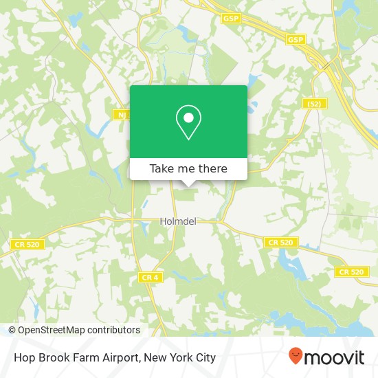 Hop Brook Farm Airport map