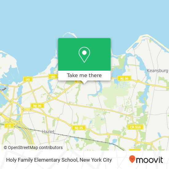 Holy Family Elementary School map