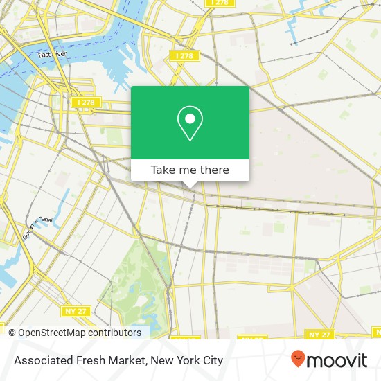Mapa de Associated Fresh Market