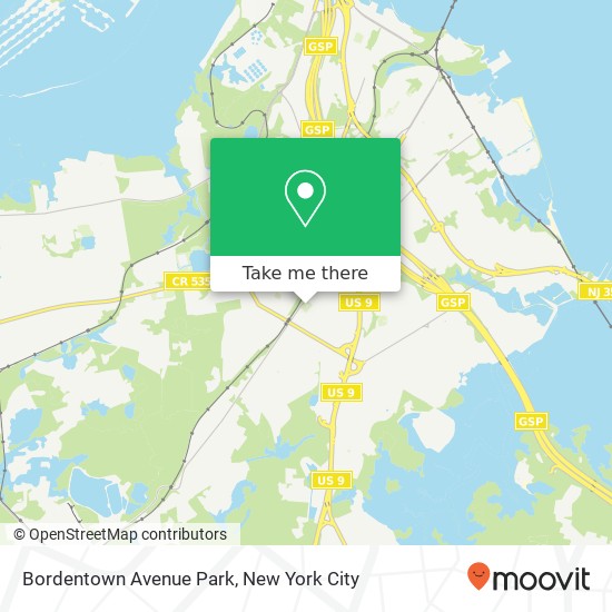 Mapa de Bordentown Avenue Park