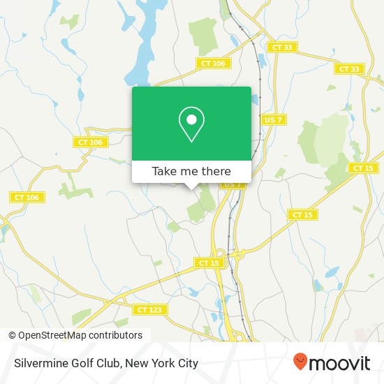 Silvermine Golf Club map