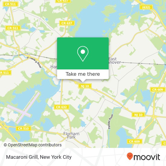 Mapa de Macaroni Grill