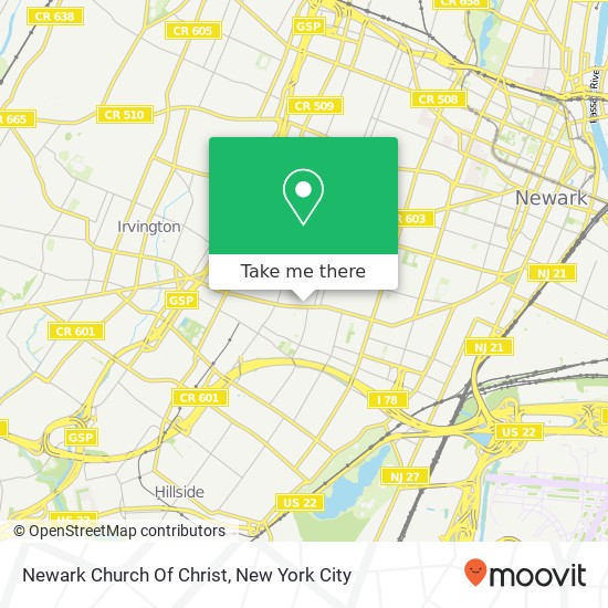 Newark Church Of Christ map