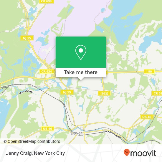 Jenny Craig map