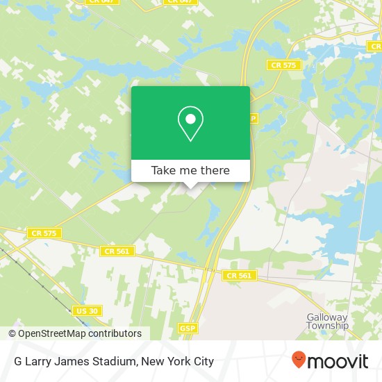 G Larry James Stadium map