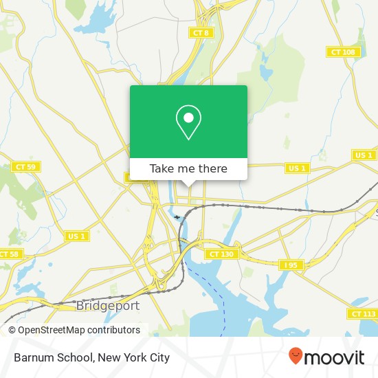 Mapa de Barnum School