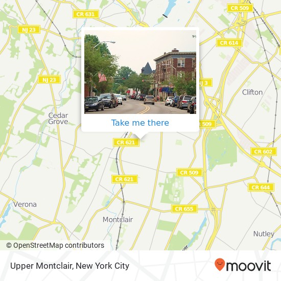 Mapa de Upper Montclair