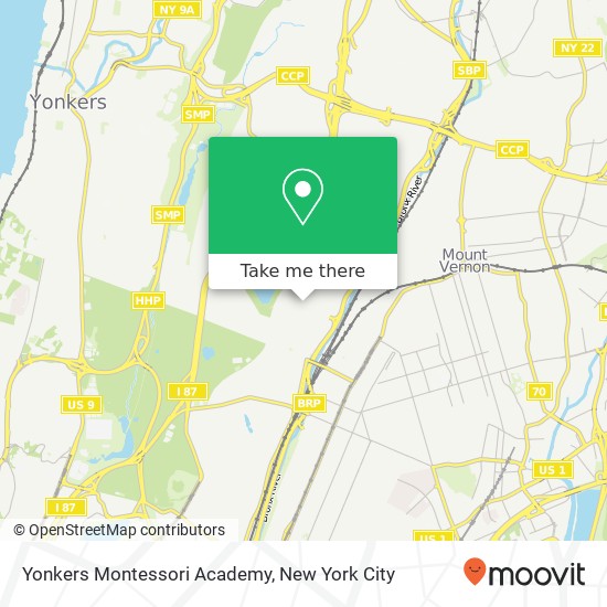 Yonkers Montessori Academy map