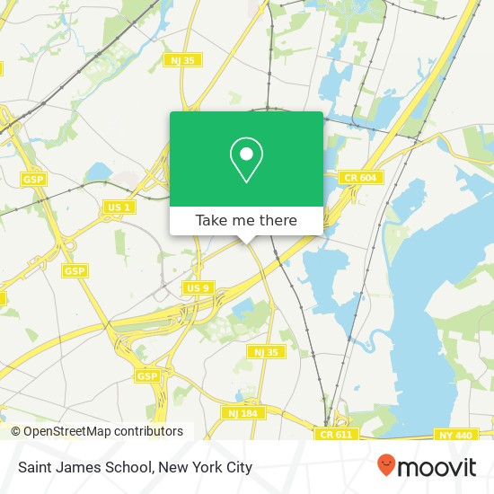 Saint James School map