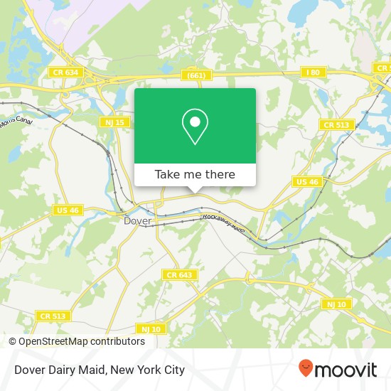 Dover Dairy Maid map
