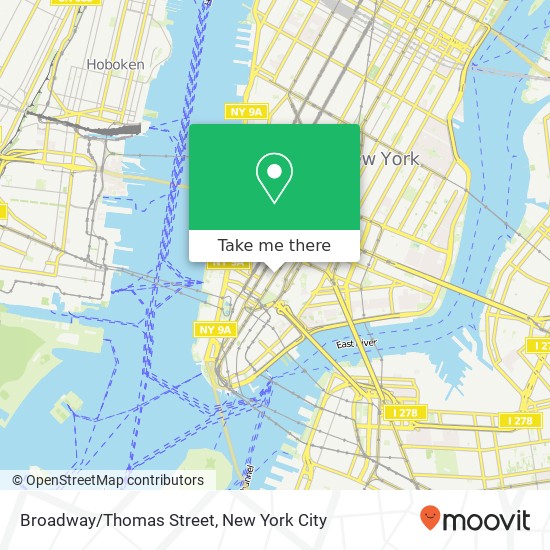 Mapa de Broadway/Thomas Street