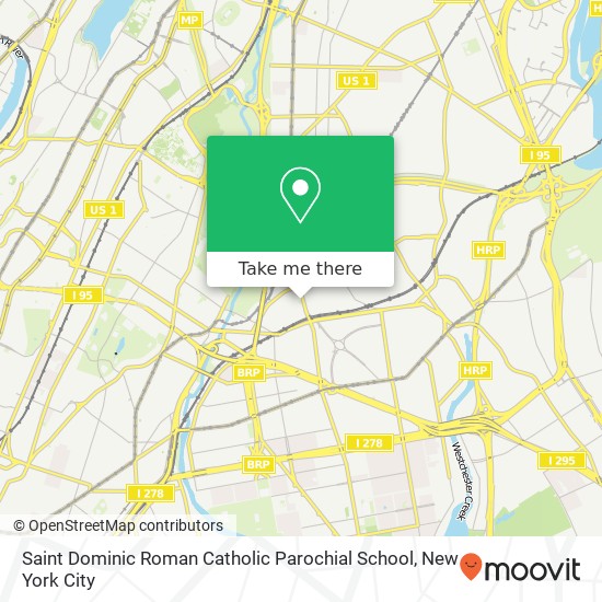 Saint Dominic Roman Catholic Parochial School map