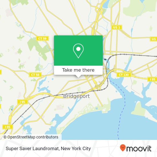 Super Saver Laundromat map