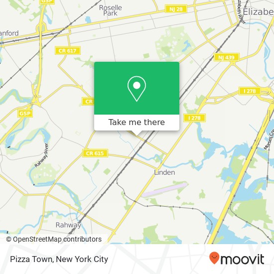 Mapa de Pizza Town