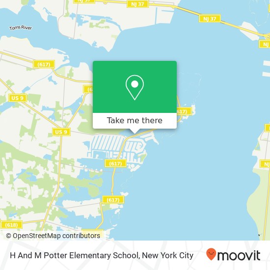 H And M Potter Elementary School map