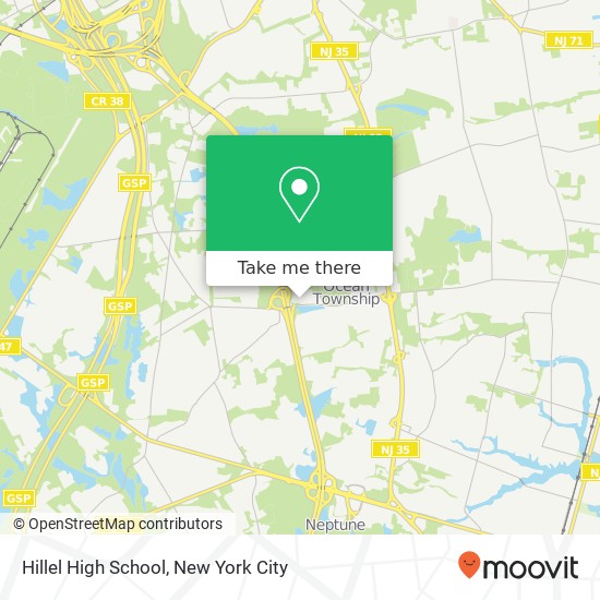 Hillel High School map