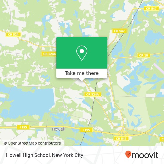 Howell High School map